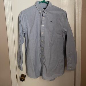 Boy’s Vineyard Vines Size L (16-18) Blue Whale Shirt Button Down